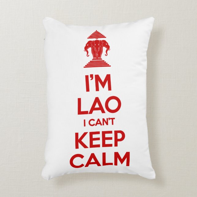 I'm Lao I Can't Keep Calm Decorative Cushion (Front(Vertical))