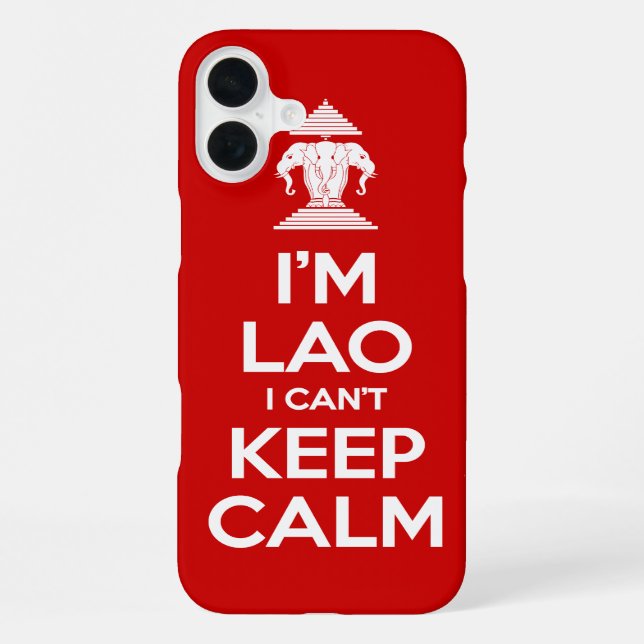 I'm Lao I Can't Keep Calm iPhone Case (Back)