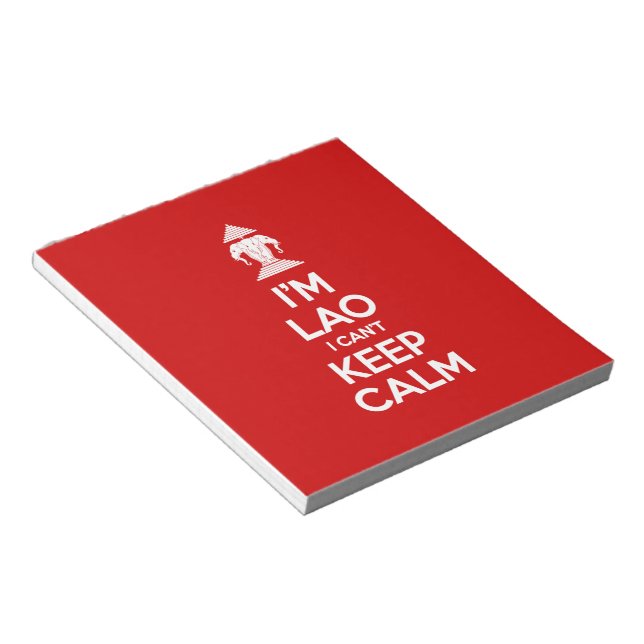 I'm Lao I Can't Keep Calm Notepad (Angled)