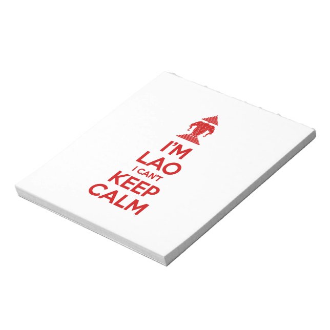 I'm Lao I Can't Keep Calm Notepad (Rotated)