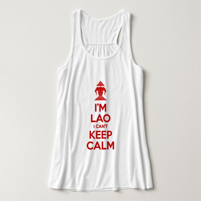 I'm Lao I Can't Keep Calm Singlet (Design Front)