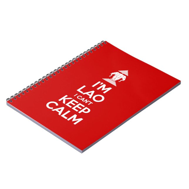 I'm Lao I Can't Keep Calm Spiral Notebook (Left Side)
