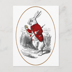I'm Late, I'm Late Postcard