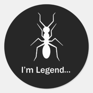 I'm legend ant classic round sticker