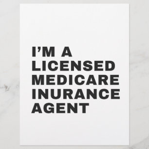 I'M LICENSED MEDICARE INSURANCE AGENT CUSTOM LETTERHEAD