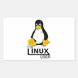 I'm Linux User Rectangular Sticker