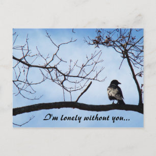 "I'm lonely without you..." postcard