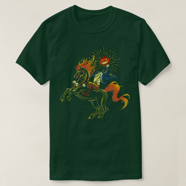 Im Losing My Mind Pumpkin Headless Horseman by Tob T-Shirt (Design Front)