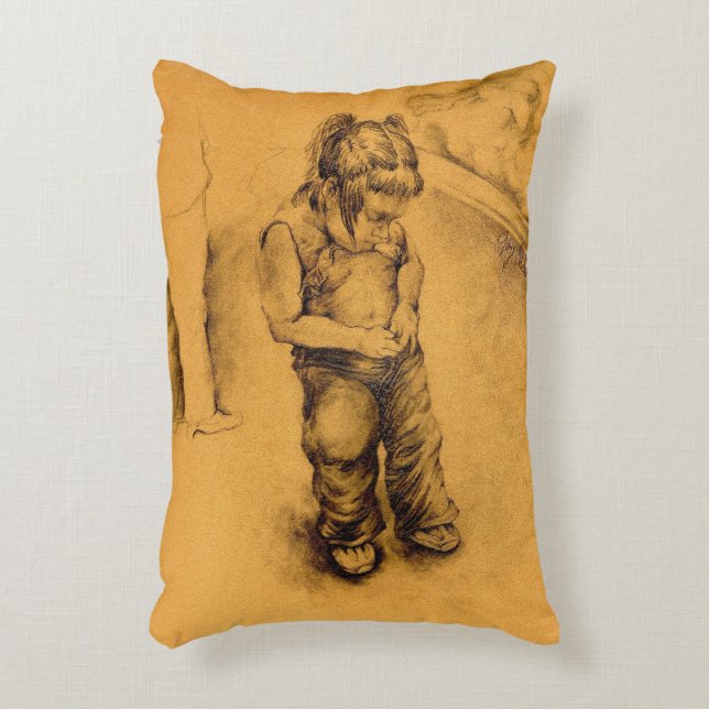 I'm Lost in Le Tianguie, Mexico Decorative Cushion (Front(Vertical))