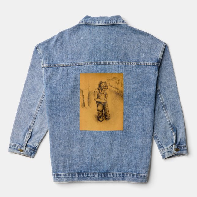 I'm lost in Le Tianguie, Mexico Denim Jacket (Back)