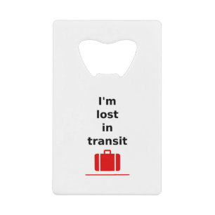 I'm Lost in Transit Travel Suitcase Light-Colour