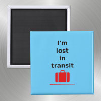 I'm Lost in Transit Travel Suitcase Light-Colour