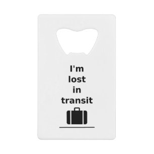 I'm Lost in Transit Travel Suitcase Light-Monotone