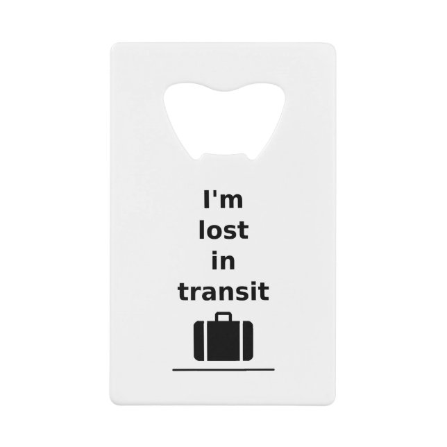 I'm Lost in Transit Travel Suitcase Light-Monotone (Front)