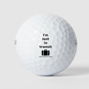 I'm Lost in Transit Travel Suitcase Light-Monotone Golf Balls