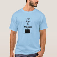 I'm Lost in Transit Travel Suitcase Light-Monotone