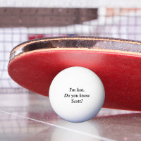 I'm Lost Personalised Name Custom Golf Ball