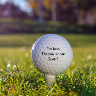 I'm Lost Personalised Name Custom Golf Ball