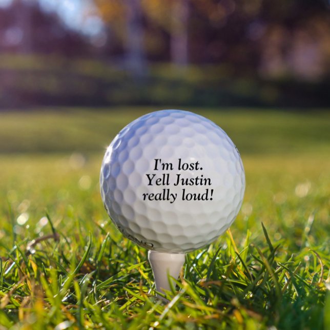 I'm Lost Personalised Name Custom Golf Ball (Creator Uploaded)