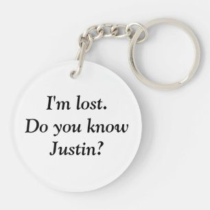 I'm Lost Personalised Name Custom  Key Ring