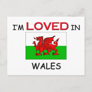 I'm Loved In WALES Postcard