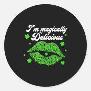i'm magically delicious St. Patrick Day Classic Round Sticker