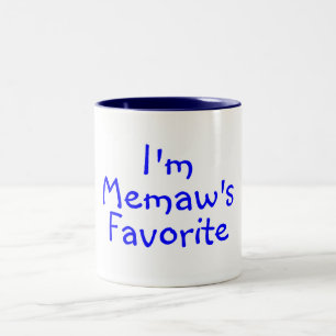 Im Memaws Favourite Blue Two-Tone Coffee Mug
