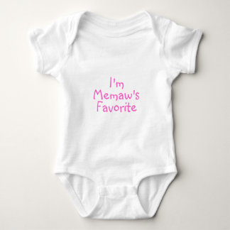 Im Memaws Favourite Pink Baby Bodysuit