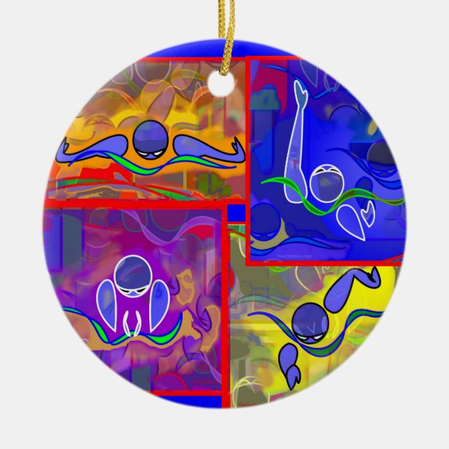 IM Morning Ceramic Tree Decoration (Front)