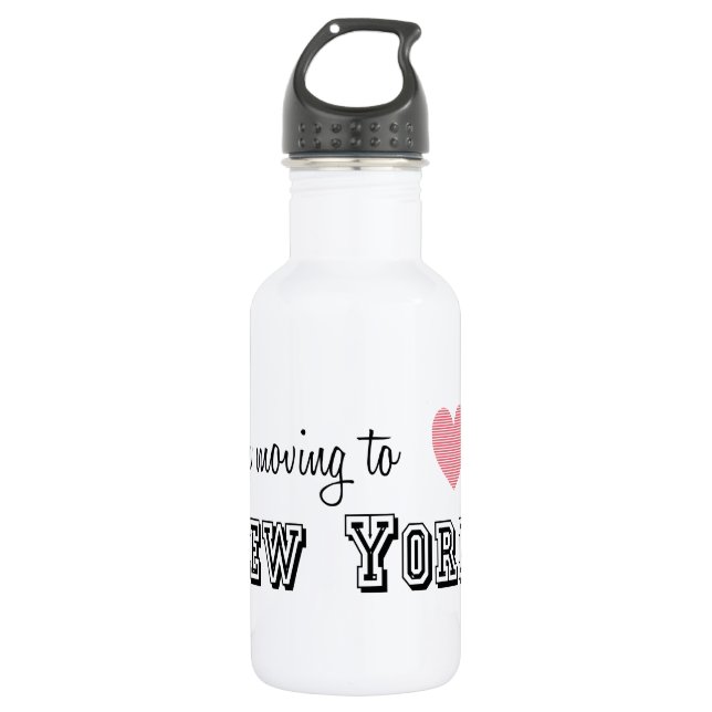 I'm Moving To New York 532 Ml Water Bottle (Front)