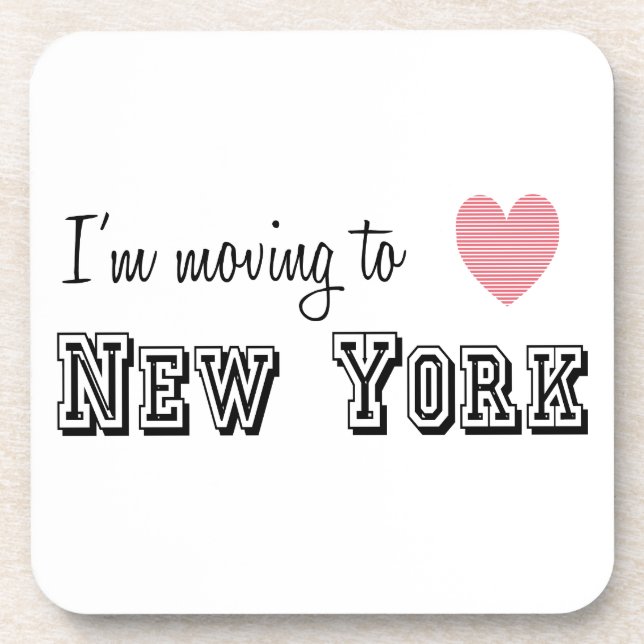 I'm Moving To New York Coaster (Front)