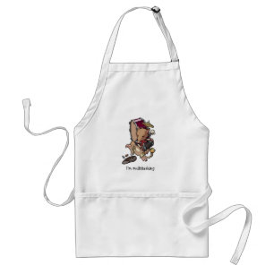 I'm Multitasking One Man Bandicoot Busking Cartoon Standard Apron