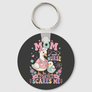 Im Mum And Nurse Cute goose Mothers day gift Key Ring