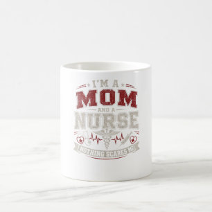 Im Mum And Nurse vinatge Mum Gift mothers day Coffee Mug
