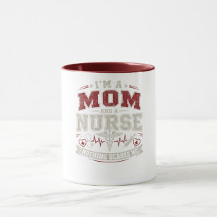 Im Mum And Nurse vinatge Mum Gift mothers day Mug