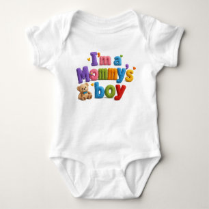 I'm Mummy's boy multi colour Baby Bodysuit