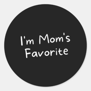 I'M Mum'S Favourite Novelty Classic Round Sticker