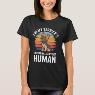 I'm My Terrier's Emotional Support Human T-Shirt