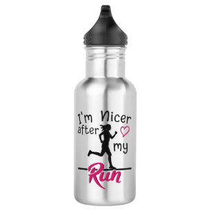 I'm Nicer After My Run Funny 532 Ml Water Bottle