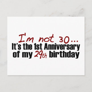 I'M Not 30 Postcard