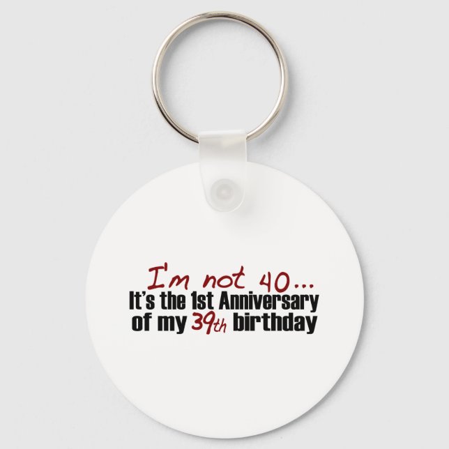 I'M Not 40 Key Ring (Front)