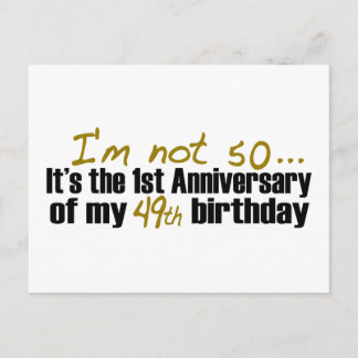 I'M Not 50 Postcard