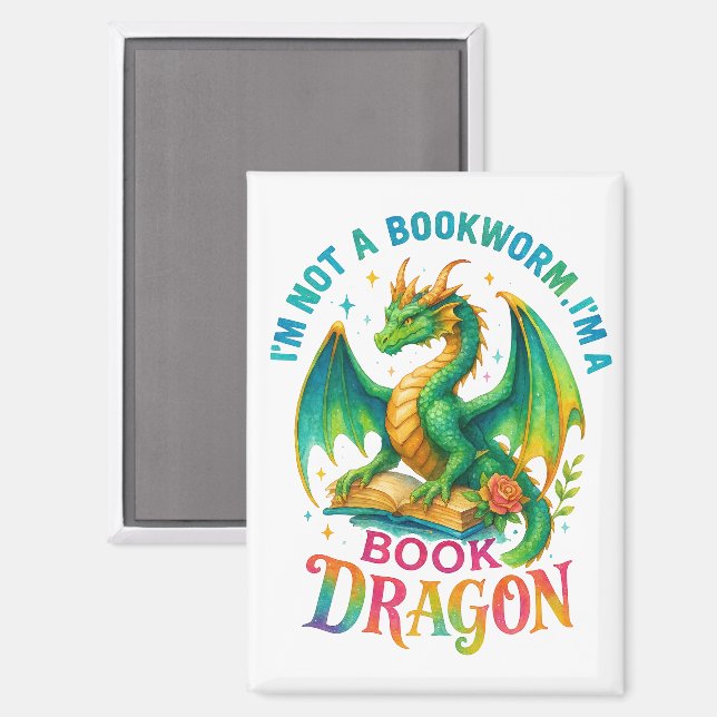 I'm Not A Bookworm....  Magnet (Front/Back)