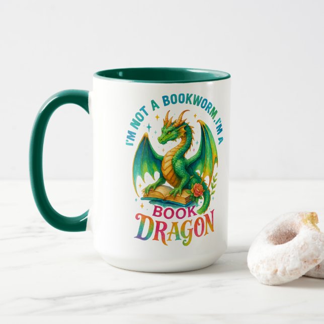 I'm Not A Bookworm....  Mug (With Donut)