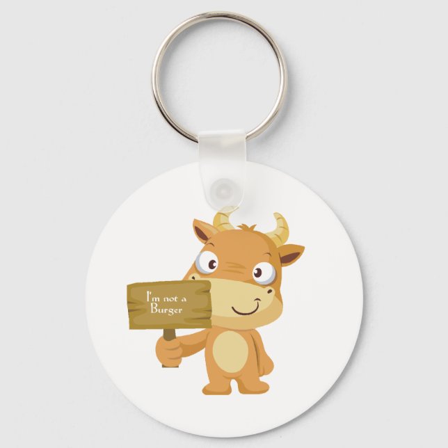 I'm not a burger key ring (Front)