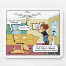 I'm Not a Fan Punny Mouse Pad