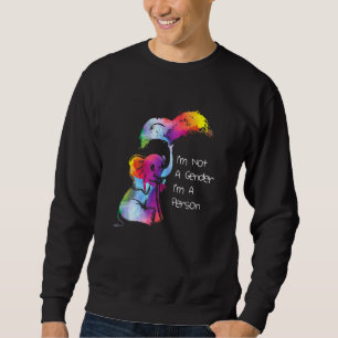 Im Not A Gender Im A Person Rainbow Lgbt Community Sweatshirt
