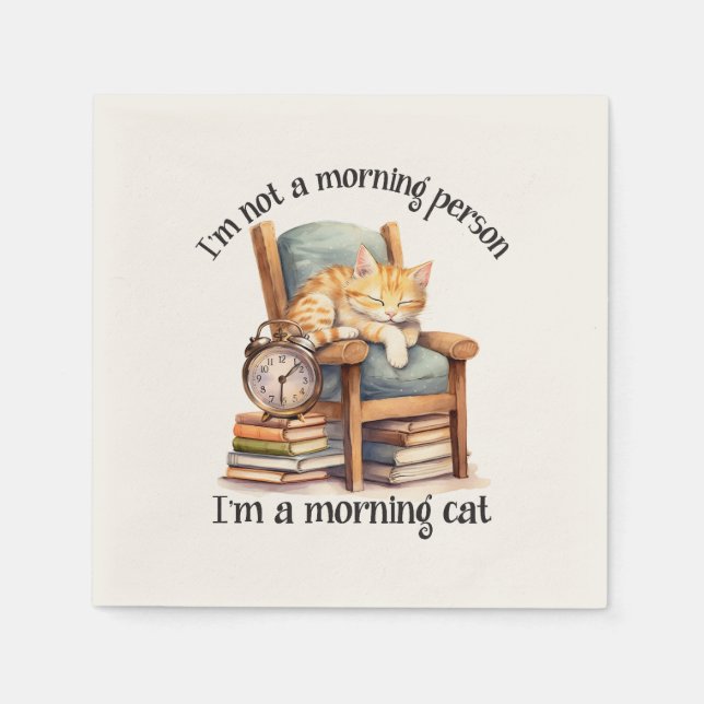 I'm Not A Morning Person Napkin (Front)