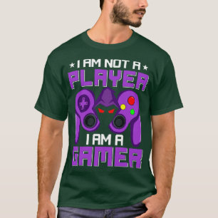 Im Not A Player Im A Purple Game Controller Video  T-Shirt