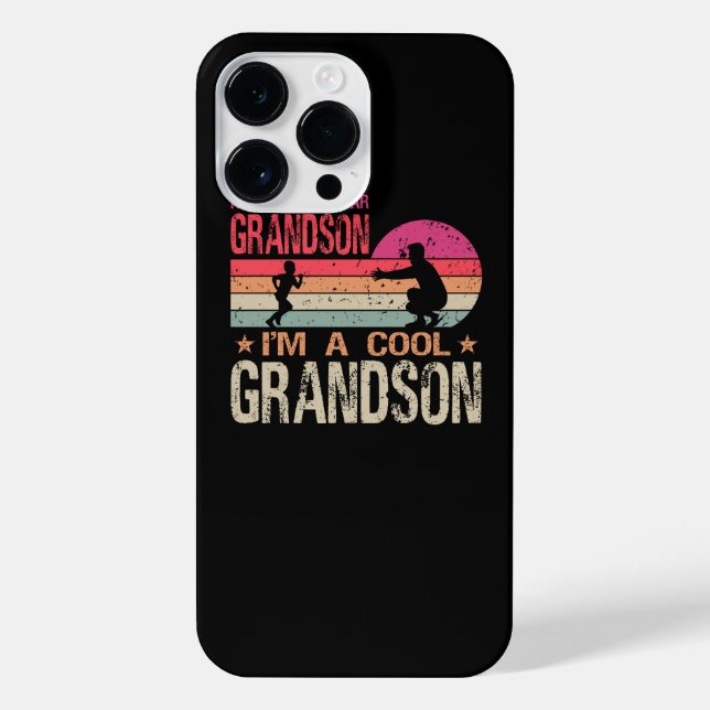 I'm Not A Regular Grandson I'm A Cool Grandson Vin iPhone Case (Back)